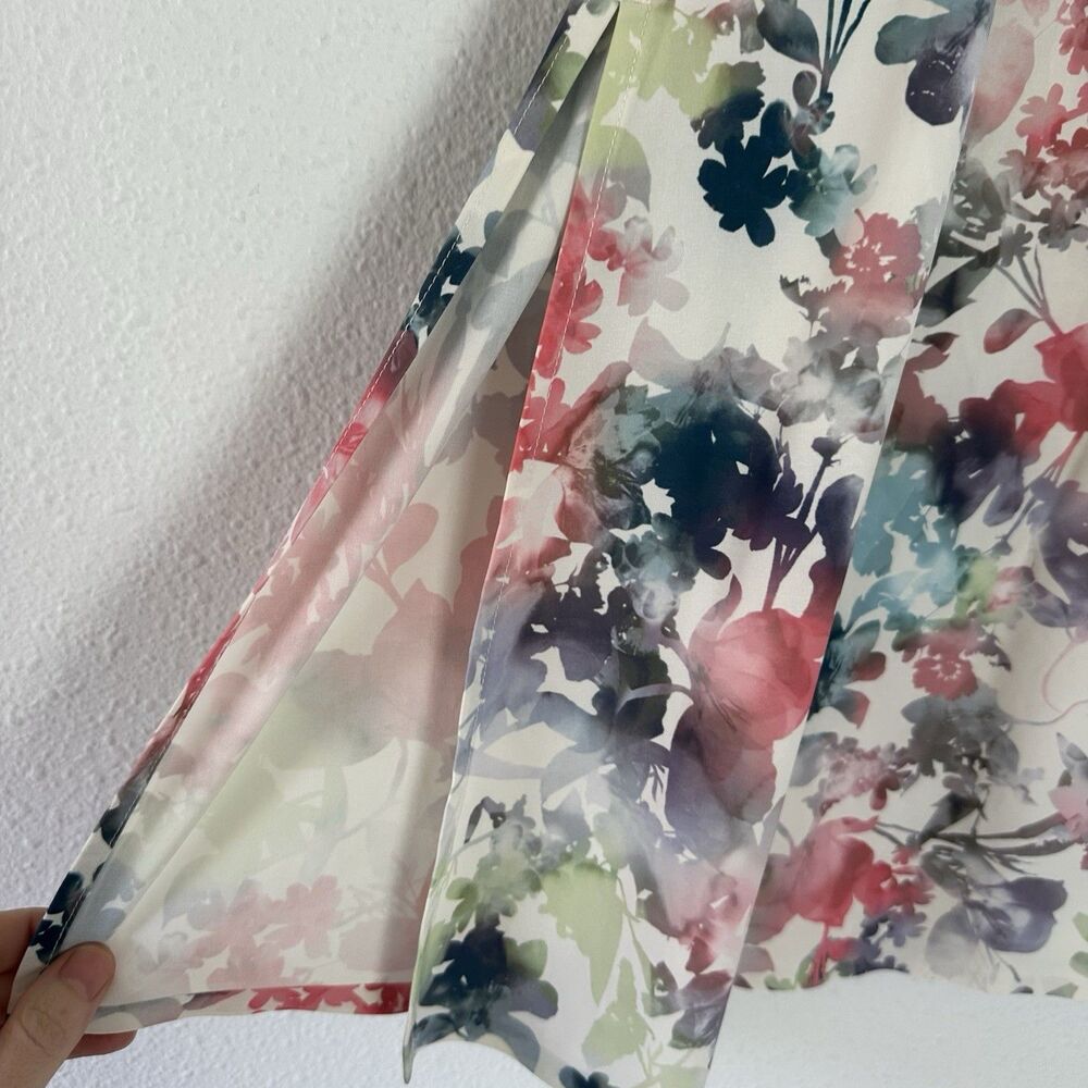 Athleta Lumen Floral Cream Jupe Savannah Skirt Size Large L - Picture 8 of 9